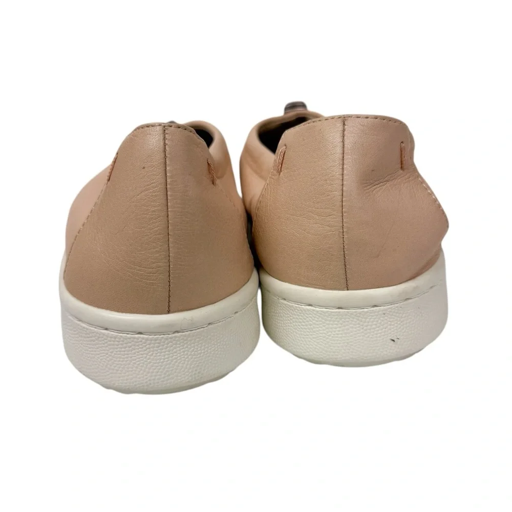 Eileen Fisher Sydney Washed Leather Sneaker‎ Blush Pink Pull On Womens Size 8.5